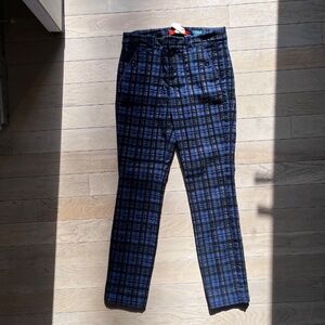 Cartonnier plaid Charlie trouser size 2 -cropped